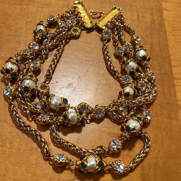 Unstamped Designer look Couture Style Collar Vintage no brand store ticket new - Picture 10 of 12